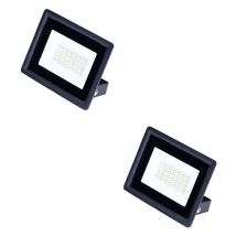 Faro faretto led fari esterno 20W slim 2 pezzi IP65 luce fredda per esterno