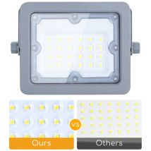 Faro faretto led smd 100W slim da esterno IP65 Fredda