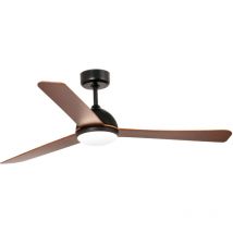 Faro Barcelona - dc ceiling fan Grid Black with led light and remote