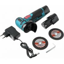 Mini Smerigliatrice a Batteria 18v - 2 batterie + 5 dischi 76mm