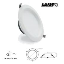 Lampo - Faro Incasso Tricolor, Led Dimmerabile, 35W SYDNEY35WMC