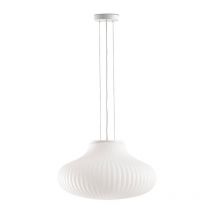 Faro Isabelle 50cm Globe Pendant Ceiling Light Matt White