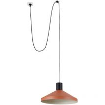 Faro Barcelona Pendelleuchte KOMBO 400 – Zylindrische Struktur – Schwarz – 40 cm Durchmesser – 520,5 cm Höhe – Dimmbar – E27