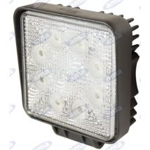 AMA - Faro de trabajo 8 led 110x128mm 10-30V 24W 1440LM cableado 40-60cm máquina agrícola