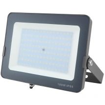 Faro led 100w Slim smd IP65 Grigio Asia Led Luce Fredda 6000k