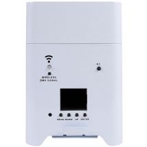 Faro Led a batteria 6x18W rgbwauv 6 in 1 WiFi bianco Wisdom