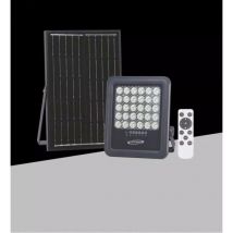 Faro Led Con Pannello Solare 100 Watt Luce Naturale 4000k Telecomando