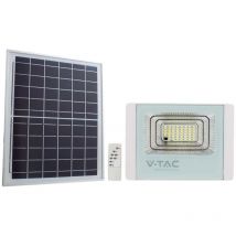 V-tac 20W LED-Strahler mit Solarpanel und Fernbedienung, austauschbarer Akku 6400K weiß - 10409
