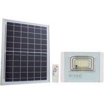 V-tac VT-100W LED-Flutlicht mit 35 w Solarpanel und LiFePO4-Akku + Fernbedienung, weiße Farbe, 4000 k, IP65, 10410