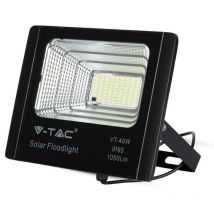 V-tac VT-40W 40W led Solarscheinwerfer mit IR-Fernbedienung neutralweiß 4000K Schwarzer Körper IP65 - 8574