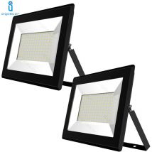 Faro led slim proiettore 100W smd 4000K bianco naturale IP65 da esterno Aigostar 2 pezzi