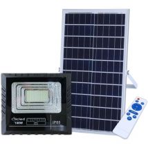 Faro led Solare 100W Con Pannello Solare Indicatore Carica Luce Fredda Clicled