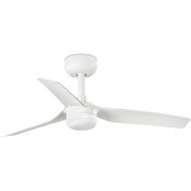 Faro Mini Punt Kleiner Deckenventilator mit 3 Flügeln, mattweiß, mit Licht 2700 – 4000 – 6000 K, Wiz Smart System