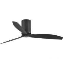 Faro Barcelona - Faro mini tube - led Matt Black Ceiling Fan with dc Motor Smart - Remote Included, 3000K