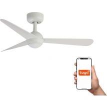 Faro Sfera Ventilador de techo pequeño de 3 aspas, blanco mate, sistema inteligente Tuya
