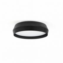 Faro Barcelona - Faro Shoku 350 Black, Black Wall / Ceiling Lamp 24W 2700K