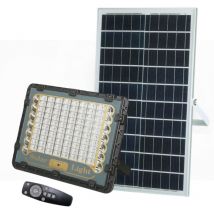 Faro Led Esterno 150W Pannello Solare Luce Fredda Blu Rossa Indicatore Carica