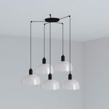 Faro Barcelona - tatawin m 5L Lampe à suspension blanche
