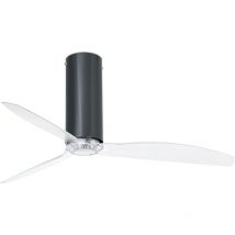 Faro Tube Medium Ceiling Fan with / without Light Clear, Black Gloss