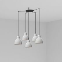 Lampe à suspension venice 200 5L blanche