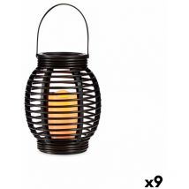 Farol led gris oscuro plástico 16 x 20 x 16 cm (9 unidades)