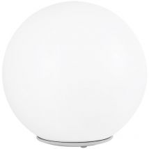 Ilumstore - Farola jardín Bola 40cm opal polietileno + Base E-27