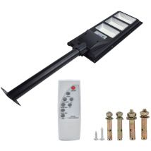 Ej.life - Farolas solares led de 500 w, IP65 para exteriores, foco de seguridad de 840 led con control remoto, para plazas, parques, jardines,
