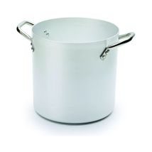 Pentola in Alluminio Puro 24 cm – Capacità 10 litri – Doppio Manico Inox – Utensile per Cottura Professionale