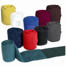 Fasce Daslö da lavoro in tessuto elastico e pile con chiusura a strappo 4 pz: Full (3 mt), grigio scuro (08)