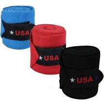 Fasce in pile modello usa Style con chiusura a strappo - Rosso