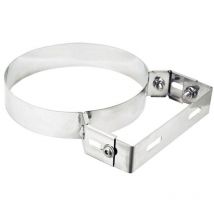 Fascetta murale a muro regolabile in acciaio per tubi fumo stufa d 300 mm