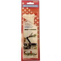 FASTECH 801-010C Fascette a strappo per raggruppare Lato morbido e lato rigido (L x L) 200 mm x 7 mm Bianco 10 pz.