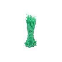 100 fascette di cablaggio in nylon verde 3,5x200 mm fascetta per cavi fili