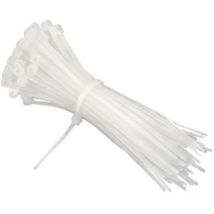 Fascette in nylon stringicavi a stringere 100 pezzi bianco 200x4,8mm