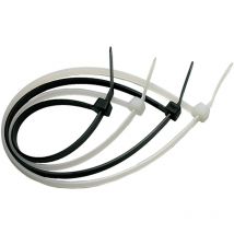Fascetta a strappo per cablaggio mm 2,5 x 200 pz 100 - bianco
