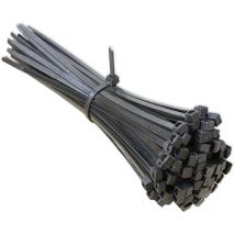 Fascette Nylon 100pz 100mm x 2.5mm Nere Cablaggio Stringicavo Fermacavo Giardino garage officina casa auto ufficio STI