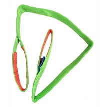 Eacommerce - Fascia Cinghia di Sollevamento Verde 5 metri Portata 4000 Kg Larghezza 80 mm