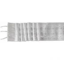 Fascia multitasca arricciatenda bianca 50 m h. 7.5cm fettuccia tendaggi balcone