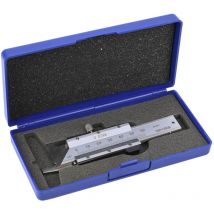 Fasenlehre, Fasenlineal, abgeschrägter Messschieber, Edelstahl-Messschieber, 0–50 mm