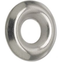 Scheiben ohne Fase Fassonscheibe für Senkschrauben ø 3,9x10 mm, Stahl vernickelt