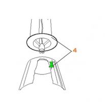 Fassungshalterung für ktribe s2 Flos rf6257002-ersatz-silber