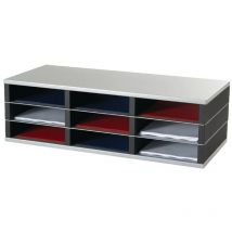 Paperflow - Fast Paper Fast Paper Mail Sorter 9 Compartment A4 Grey - Grey