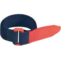 Fastech - F101-25-300-5 Klettband mit Gurt Haft- und Flauschteil (l x b) 300 mm x 25 mm Schwarz, Rot