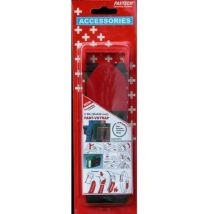 Fastech - 906-330c Klettband Mit Gurt Haft- Und Flauschteil (l X B) 630 Mm X 50 Mm Schwarz, Rot 2 St