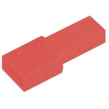 Faston Protecteur de terminal femelle 6,3 mm rouge Ph1026