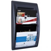 Fast Paper Fast Paper Oversized Quick Fit Wall Display Literature Holder Black - Black