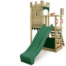 Spielturm Ritterburg BoldBaron mit Rutsche und Sandkasten, Integrierter Sandkasten – Grün - Fatmoose