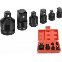 Linghhang - 6pcs Impact Socket Adapter Set, Socket Wrench Adapters, 6pcs Socket Converter Reducer Adapters 1/4, 3/8, 1/2, 3/4