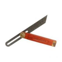 Squadra scorrevole finta con lama graduata da 225 mm, manico in legno da 160 mm.