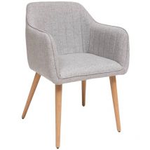 Atmosphera Créateur D'intérieur - Fauteuil de table Visoca gris